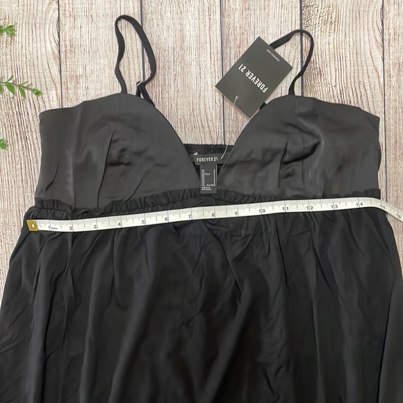 🌸 Clearance! 🌸 Forever 21 High Low Black Spaghetti Strap Dress Size S - Picture 9 of 9